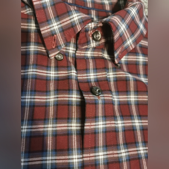 St. John's Bay cotton collared shirt long sleeves - Picture 4 of 7